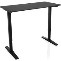 STAND CARBON | 120x60 - Elektrisch höhenverstellbarer Schreibtisch Schwarz