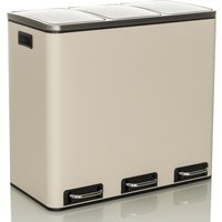 CLEAN IX | 3 x 18L - Mülleimer Beige