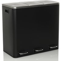 CLEAN IX | 3 x 18L - Mülleimer Schwarz