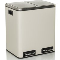 CLEAN IX | 2 x 15L - Mülleimer Beige