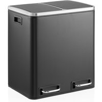 Clean 9 | 2 x 15L - Mülleimer Schwarz