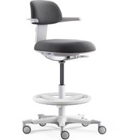 TOP WORK 40 W - Arbeitsstuhl Lichtgrau/Dunkelgrau