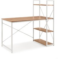 Easy Up3 | 120x60 - Schreibtisch Weiß/Eiche