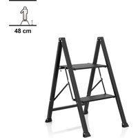 SOLID W5 | 2 Stufen - Klappleiter Schwarz