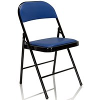 TUDELA | Kunstleder - Klappstuhl Blau