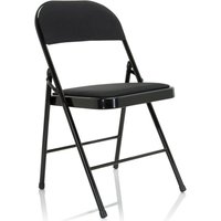 TUDELA II | Stoff - Klappstuhl Schwarz