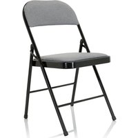 TUDELA II | Stoff - Klappstuhl Hellgrau