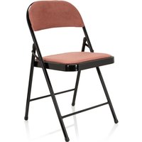 TUDELA I | Samtstoff - Klappstuhl Rosa