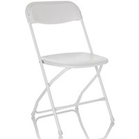 TUDELA XXL W | Belastbar bis 190 kg - Outdoor Stuhl Weiß