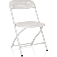 TUDELA XXL PRO W | Belastbar bis 250 kg - Outdoor Stuhl Weiß