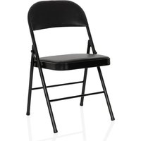 TUDELA H | Kunstleder - Klappstuhl Schwarz