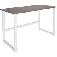 WORKSPACE LIGHT I | 120x60 - Schreibtisch Grau / Weiß