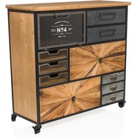 CONTINENTO XL - Sideboard Holzfarben dunkel
