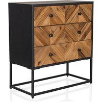 SANTJAGO BLACK SUN L - Sideboard Holzfarben dunkel