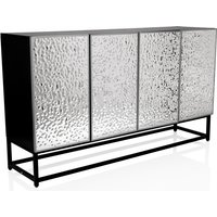 METALLIO - Kommode Schwarz/Silber