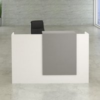 SUNSET | Kompakt-Theke - Empfangstheke Weiß/Grau