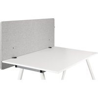 FLEXMIUT D 120 | 120 cm - Tischtrennwand Hellgrau