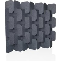 FLEXMIUT PLUG | 6-teiliges Set (H x B x T) 164 x 174 x 25 cm - Trennwand Grau