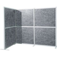 Flexmiut Modul L - Akustiktrennwand Grau