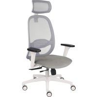 NODI WS HD | Netzstoff / Samt - Profi Bürostuhl Grau