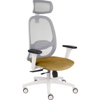 NODI WS HD | Netzstoff / Samt - Profi Bürostuhl Senf