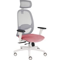 NODI WS HD | Netzstoff / Samt - Profi Bürostuhl Rosa