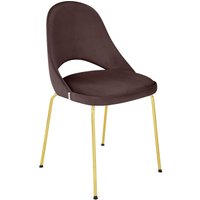COSTA GOLD - Vierfußstuhl Dunkelbraun