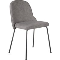 BELLA BLACK S - Vierfußstuhl Dunkelgrau