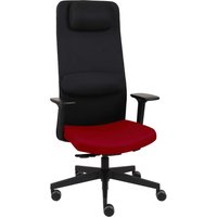 Mike2B - Profi Bürostuhl Schwarz/Rot