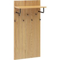 LINNO SPACE - Wandgarderobe Eiche/Schwarz