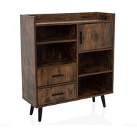 MYRDAL - Kommode Braun/Schwarz