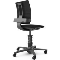AERIS 3DEE - Swopper Standard Mikrofaser Gestell Schwarz Schwarz