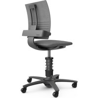 AERIS 3DEE - Swopper Standard Mikrofaser Gestell Schwarz Grau
