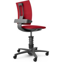 AERIS 3DEE - Swopper Standard Mikrofaser Gestell Schwarz Rot