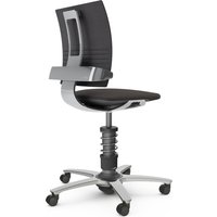 AERIS 3DEE - Swopper Standard Wollmischung meliert Gestell Hochglanz poliert Schwarz