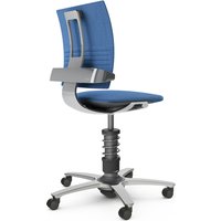 AERIS 3DEE - Swopper Standard Wollmischung meliert Gestell Hochglanz poliert Blau