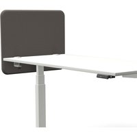 Tystiq | 80 cm | S - Tischtrennwand Granitgrau/Weiß