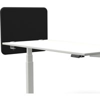 Tystiq | 80 cm | S - Tischtrennwand Graphit/Weiß
