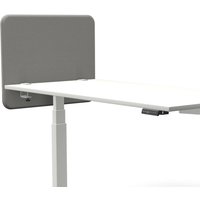 Tystiq | 80 cm | S - Tischtrennwand Hellgrau/Weiß