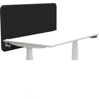 Tystiq | 140 cm | M - Trennwand Graphit/Weiß