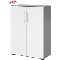 BETA 9 | Schrank mit Türen | 3 OH - Graphit/Weiß