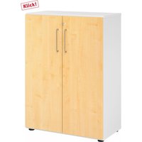 BETA 9 | Schrank mit Türen | 3 OH - Weiß/Ahorn