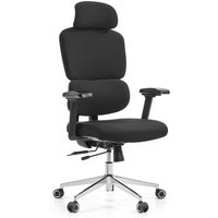 Ergomy F 2 | Stoff | Rahmen: Schwarz - Profi Bürostuhl Schwarz