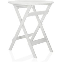 TRAVANO T | Outdoortisch | 62x62 - Klapptisch Weiß