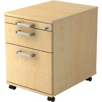 SIGNA AC20 CE - Rollcontainer Ahorn Chromgriff Metall