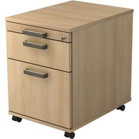 SIGNA AC20 SG - Rollcontainer Eiche Streifengriff Kunststoff