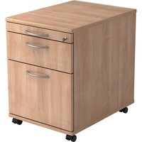 SIGNA AC20 BM - Rollcontainer Nussbaum Bogengriff Metall