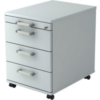 SIGNA AC30 CE - Rollcontainer Grau Chromgriff Metall