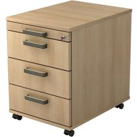 SIGNA AC30 SG - Rollcontainer Eiche Streifengriff Kunststoff