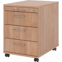 SIGNA AC30 BS - Rollcontainer Nussbaum Bügelgriff Metall